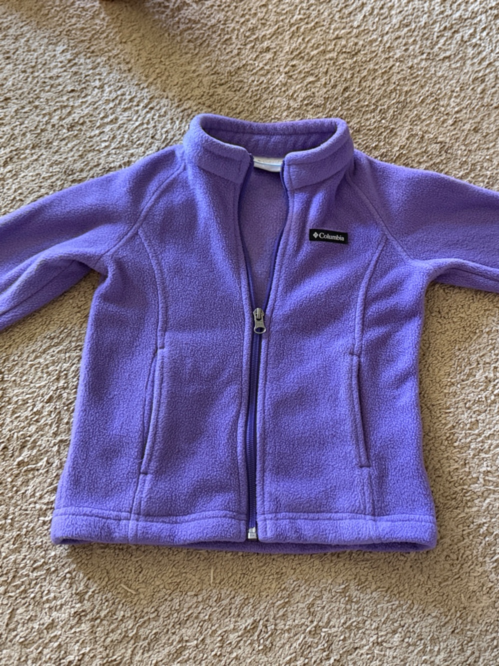 Columbia Purple Full-Zip Fleece Jacket